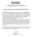 EXTRATO DA JUSTIFICATIVA DE INEXIGIBILIDADE DE CHAMAMENTO PÚBLICO - Paraíba World Beach Games 2026