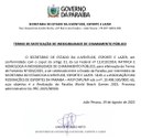 TERMO DE RATIFICAÇÃO DE INEXIGIBILIDADE DE CHAMAMENTO PÚBLICO - Paraíba World Beach Games 2025