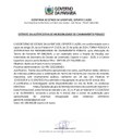 EXTRATO DA JUSTIFICATIVA DE INEXIGIBILIDADE DE CHAMAMENTO PÚBLICO - Apoio ao Projeto Futuros Campeões